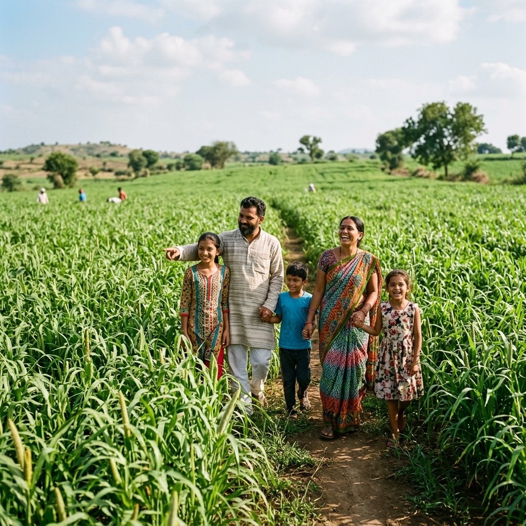 Families Visiting Urban Villager Farm